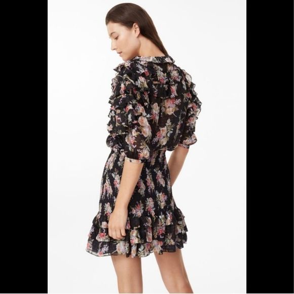Rebecca Taylor Dresses & Skirts - NWOT Rebecca Taylor SS Floral Ruffle Dress Size Medium